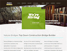 Tablet Screenshot of naturebridges.com